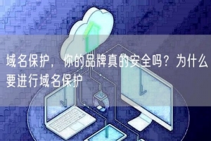 域名保护，你的品牌真的安全吗？为什么要进行域名保护