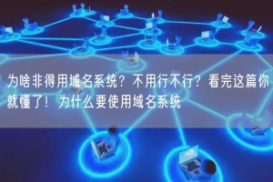 为啥非得用域名系统？不用行不行？看完这篇你就懂了！为什么要使用域名系统